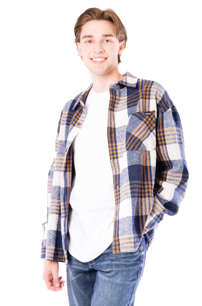 Plaid Performance Flannel Workshirt  - BLB