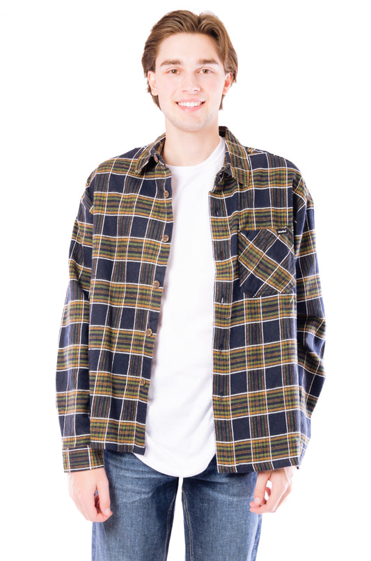 Plaid Performance Flannel Workshirt  - BRG