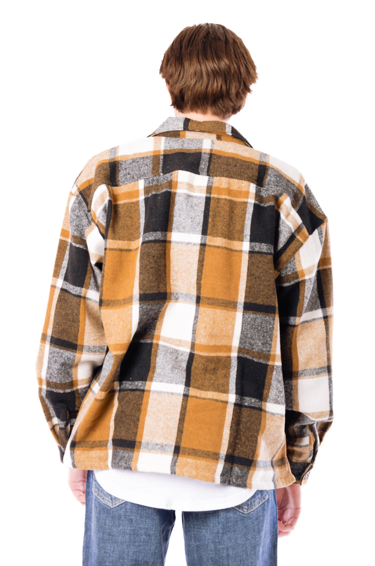 Plaid Performance Flannel Workshirt  - BRN