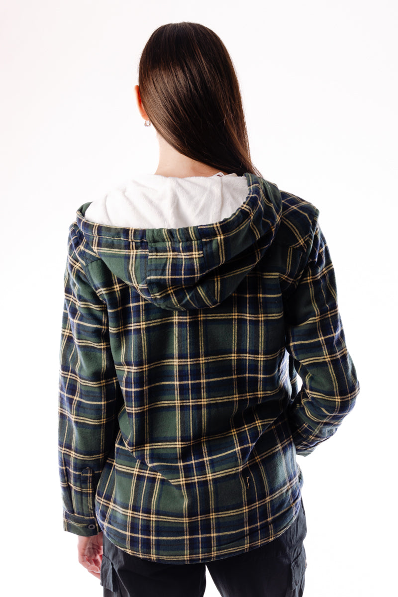 Plush Pile-Lined Flannel Shacket - GNG