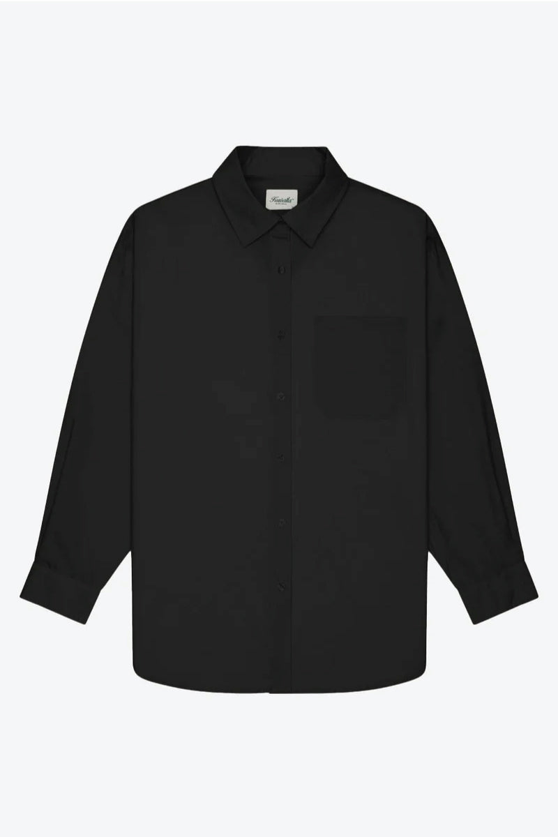 Poplin Oversized Shirt - BLK