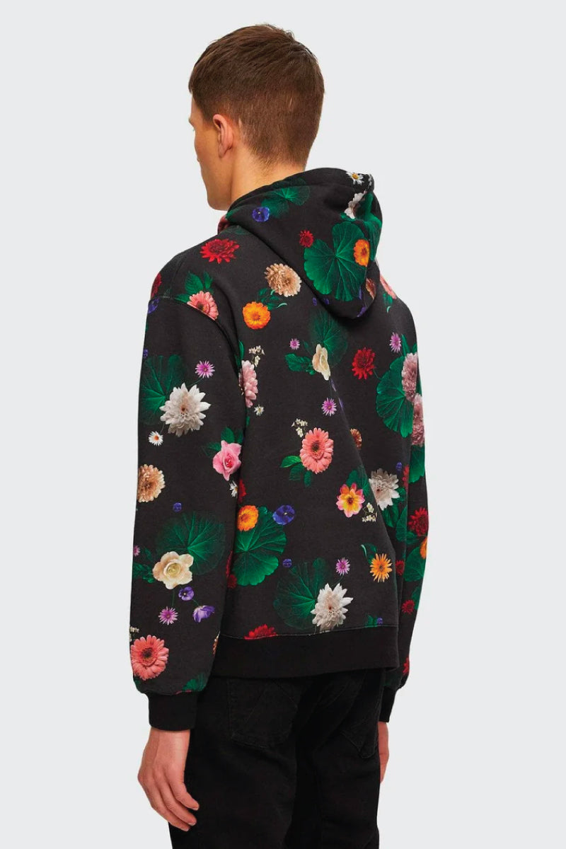 Printed Snap Hoodie - FLR