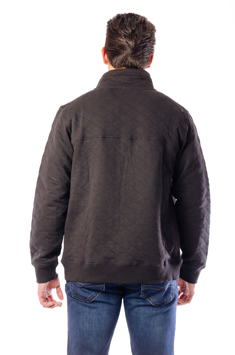 Quilted Full Zip - BLK