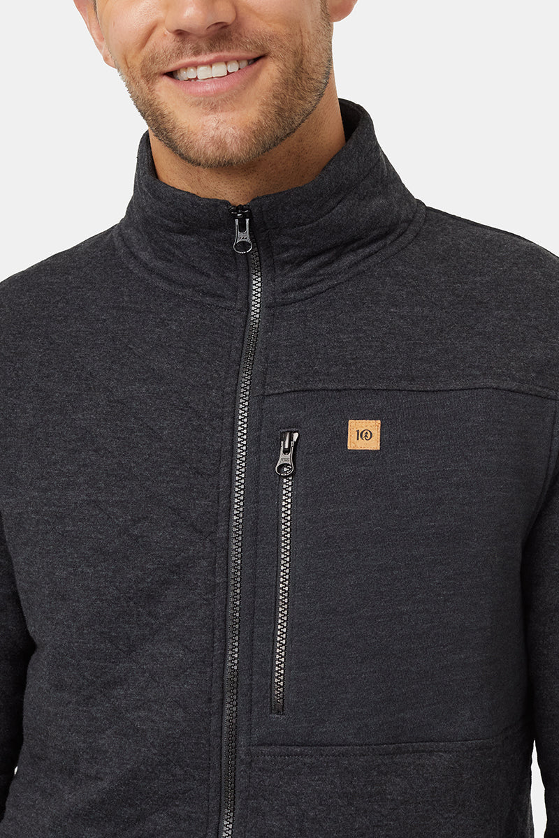 Quilted Full Zip - BLK