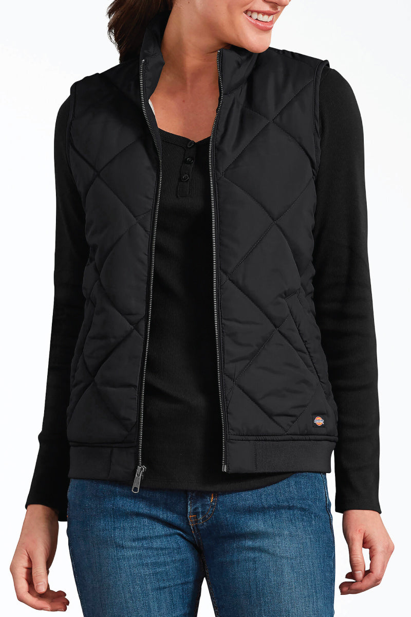 Quilted Vest - BLK