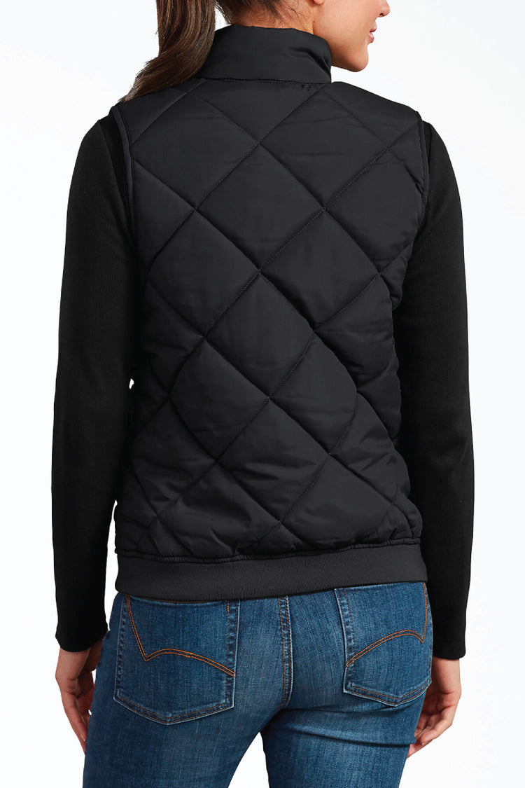 Quilted Vest - BLK