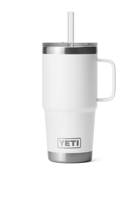 Rambler 25 oz Straw Mug - White - WHT