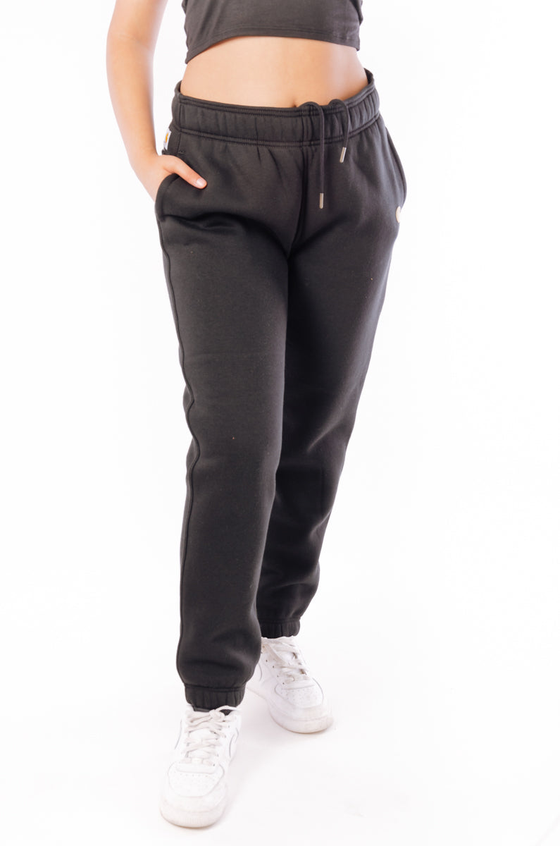 Relaxed Fit Fleece Joggers - BLK