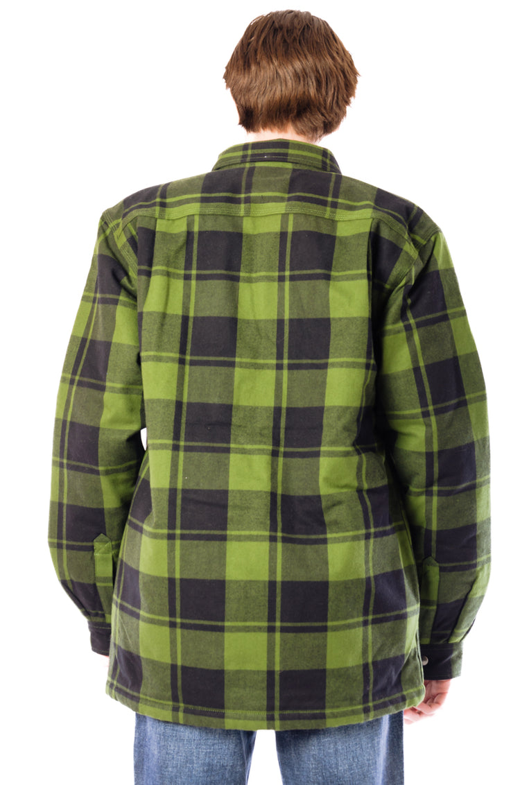 Relaxed Flannel Sherpa Jacket - CHV