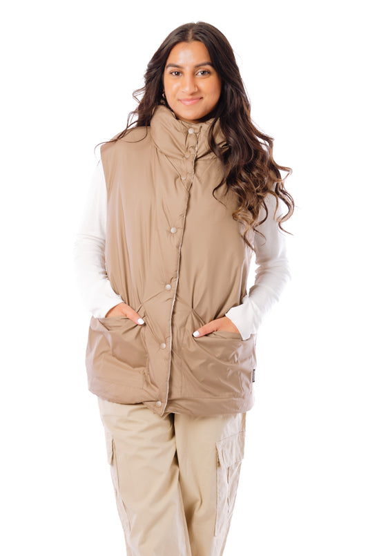 Reversible Oversize Vest - OAK