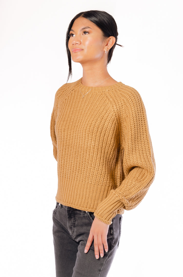 Ribbed Crew Sweater - CAM