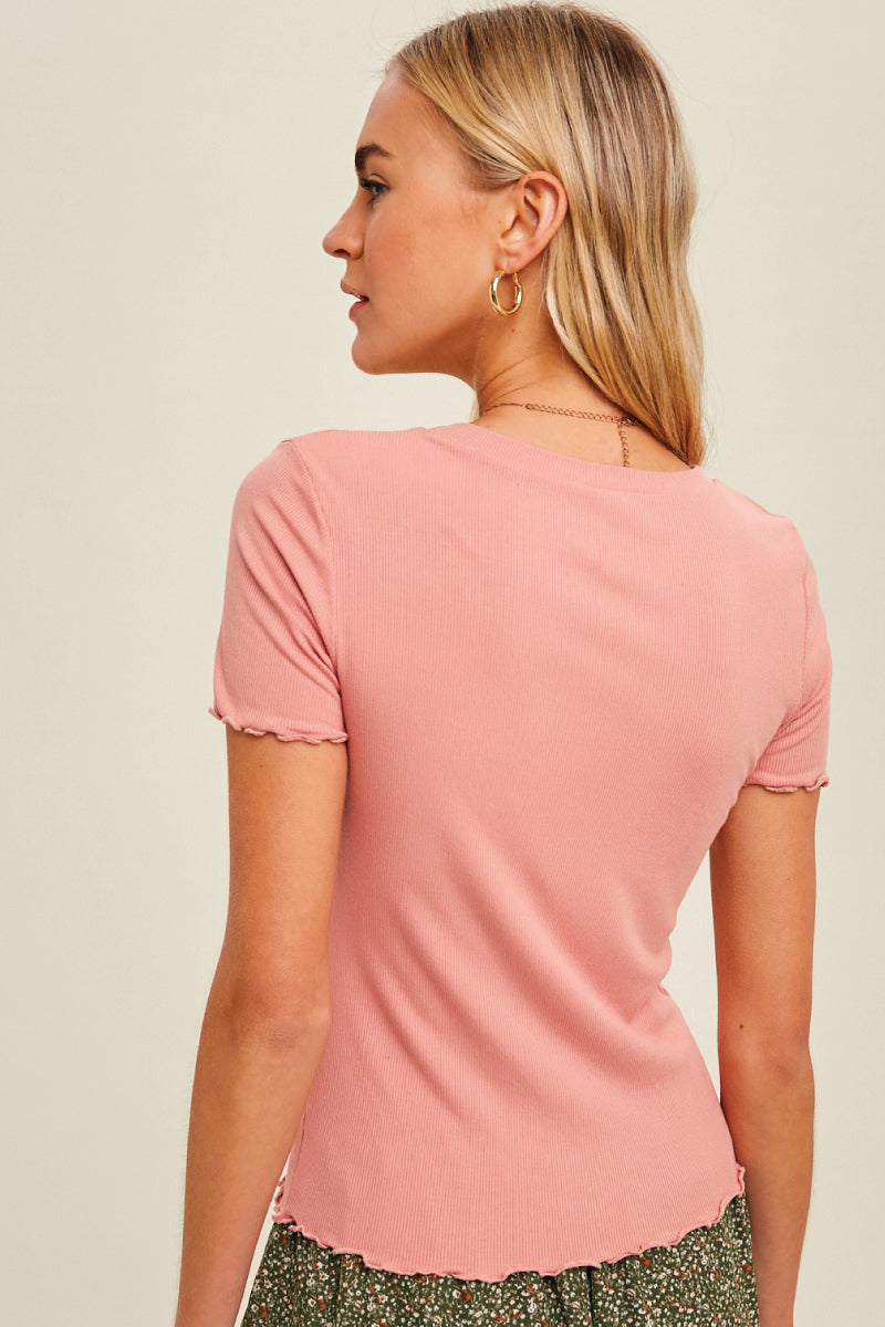 Ruffle Edge Tee - GNG