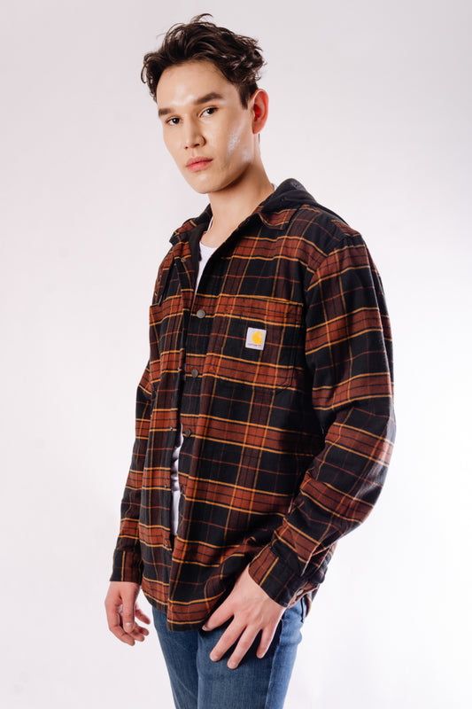 Rugged Relaxed Flannel Shacket - BLK