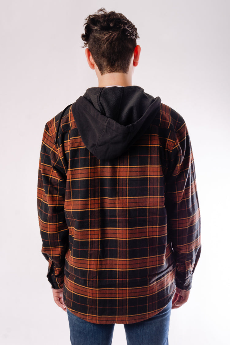 Rugged Relaxed Flannel Shacket - BLK