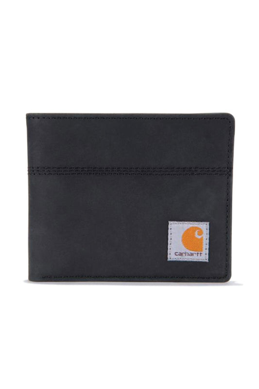 Saddle Leather Bifold Wallet - BLK