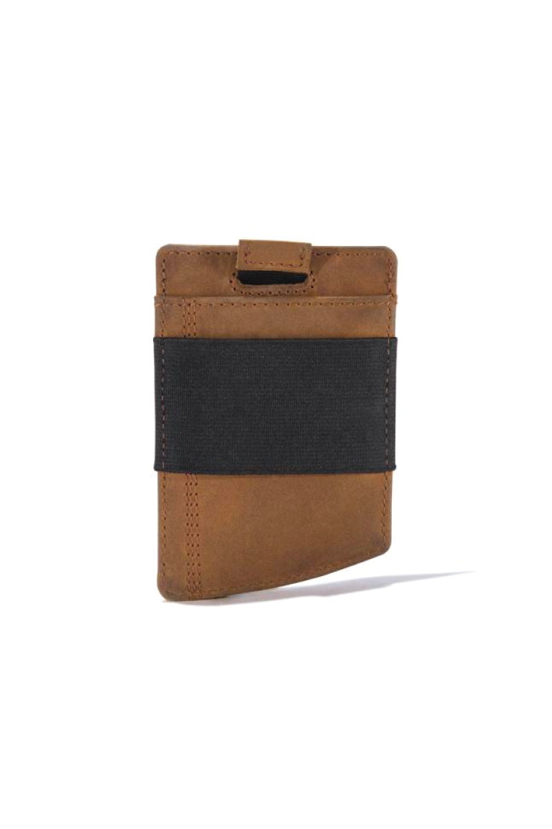 Saddle Leather Front Pocket Wallet - BRN