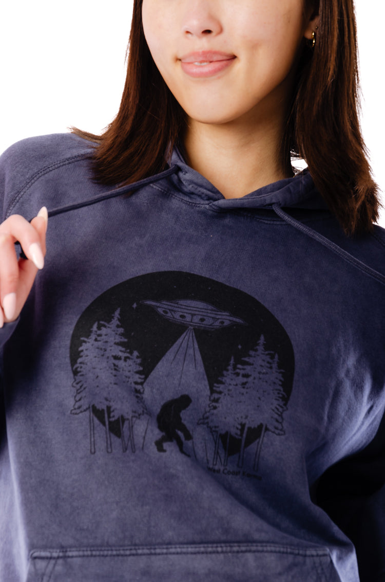 Unisex Sasquatch Abduction Hoodie - NVY