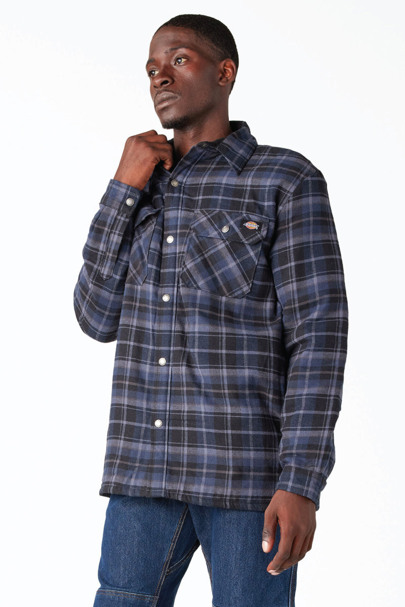 Sherpa Lined Flannel Jacket - NVB