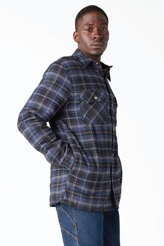 Sherpa Lined Flannel Jacket - NVB