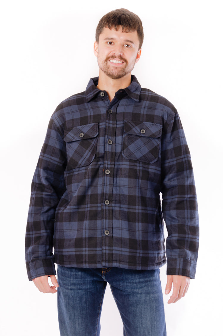 Sherpa Lined Plaid Jacket - ASH