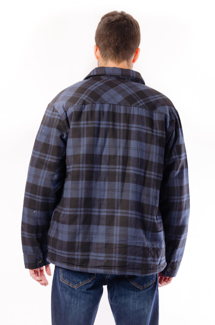 Sherpa Lined Plaid Jacket - ASH