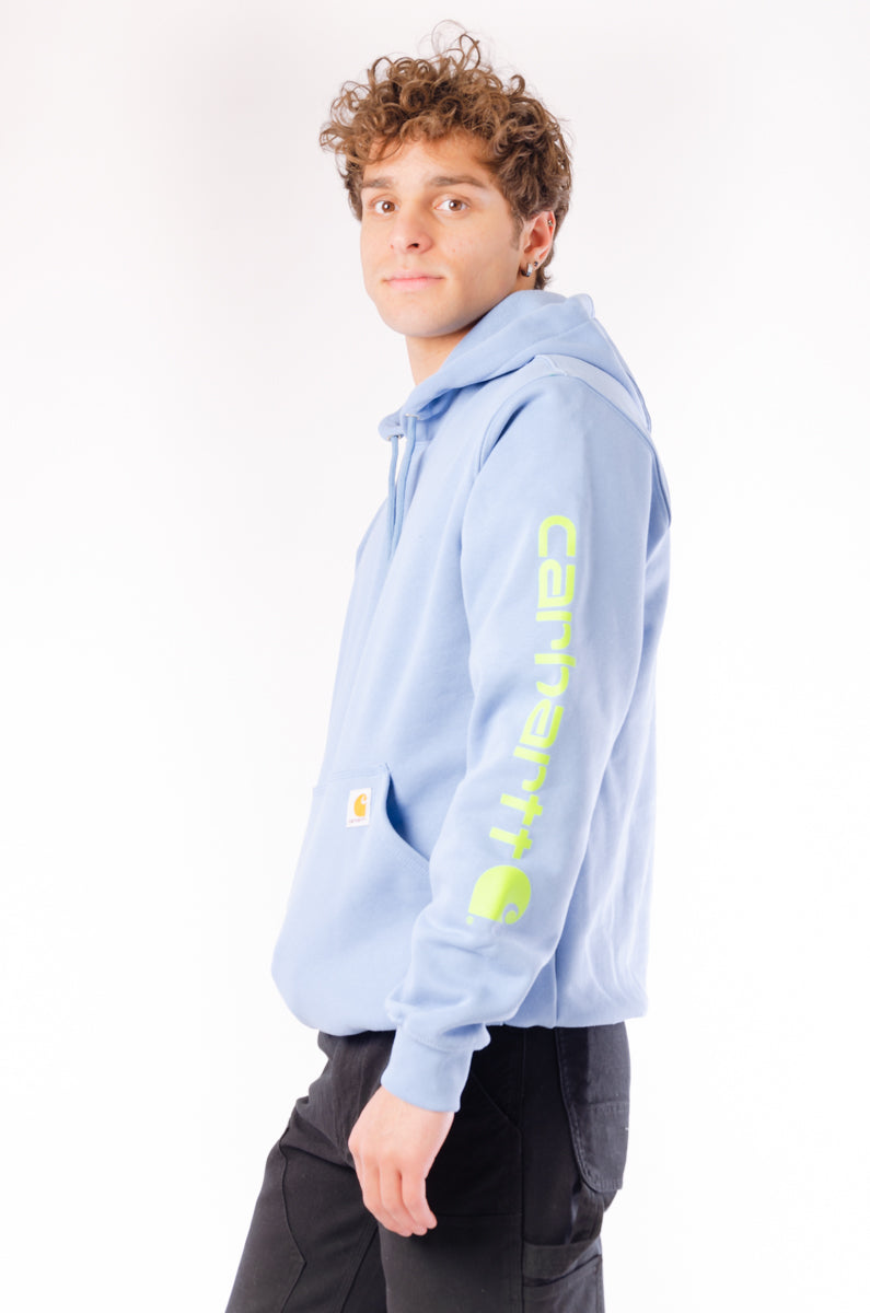 Signature Sleeve Logo Hoodie - SKY