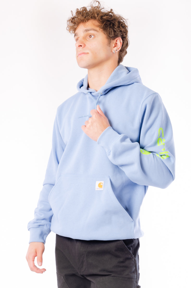 Signature Sleeve Logo Hoodie - SKY