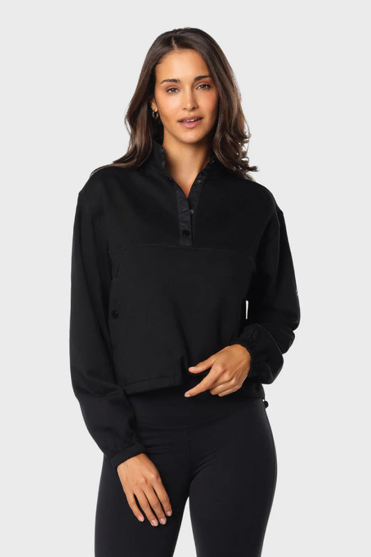 Snap Pullover - BLK