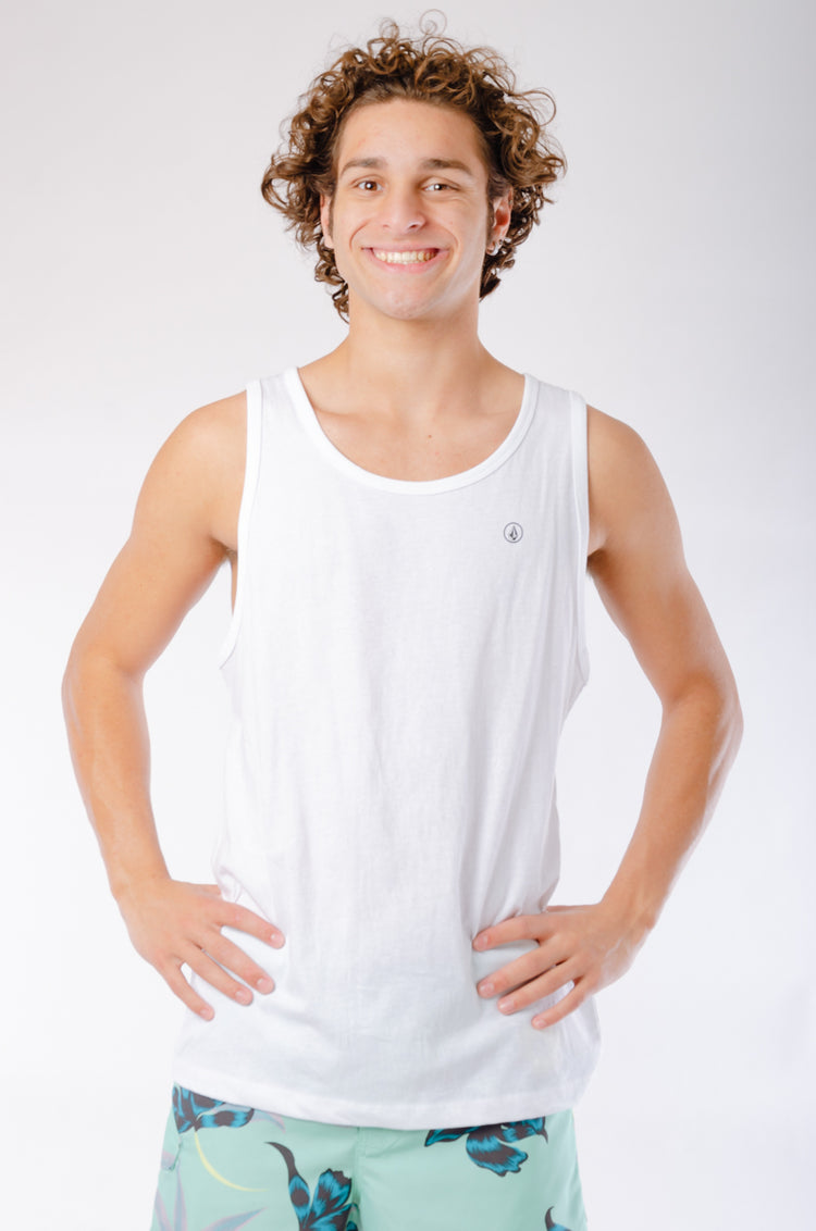 Solid Heather Tank - WHT