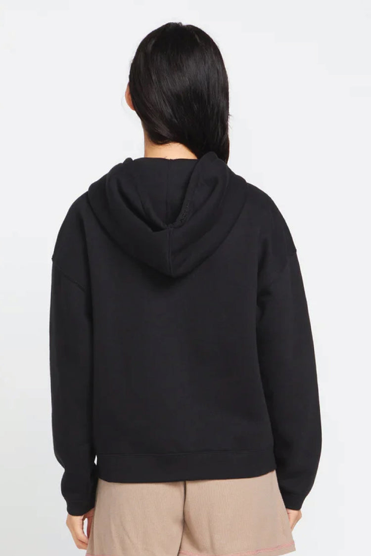 Stone Heart Up Zip Fleece - BLK