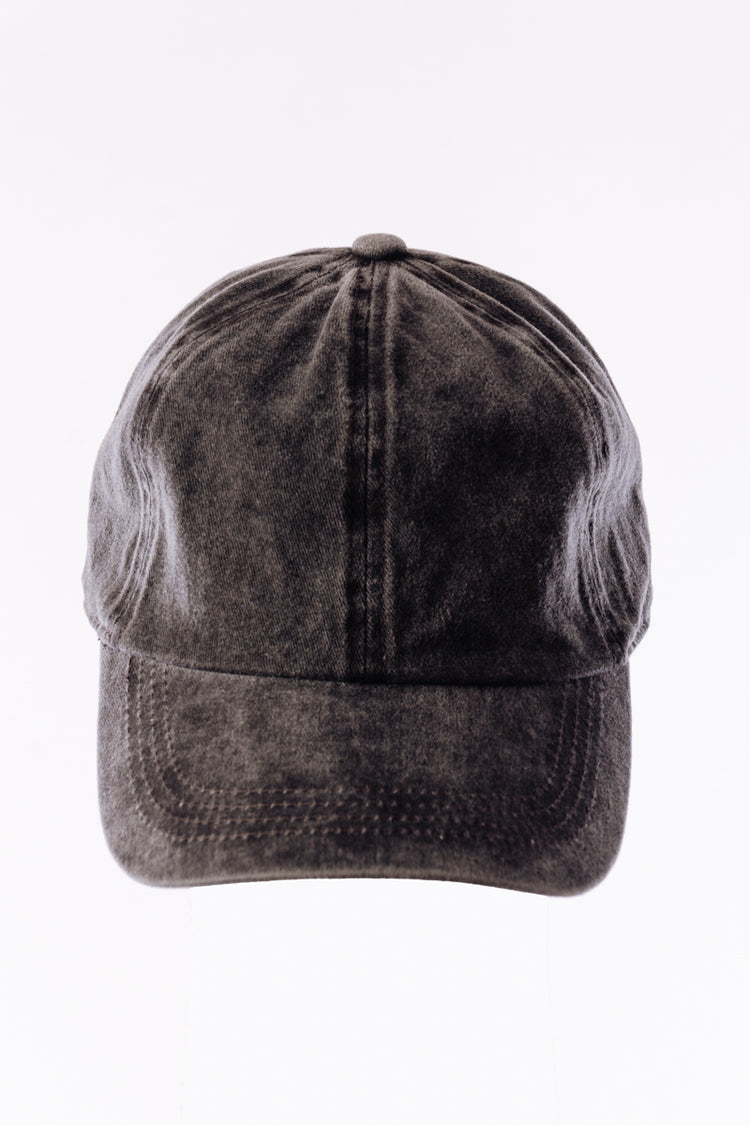 Stonewash Baseball Hat - BLK