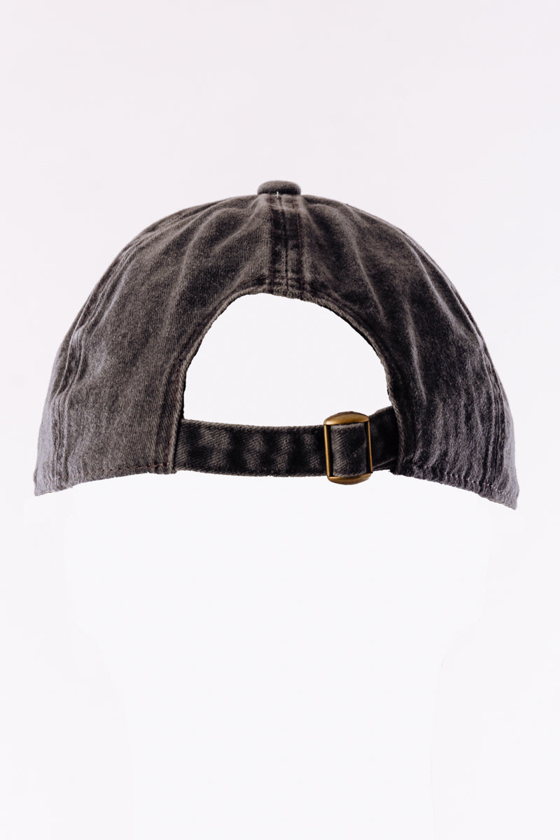 Stonewash Baseball Hat - BLK