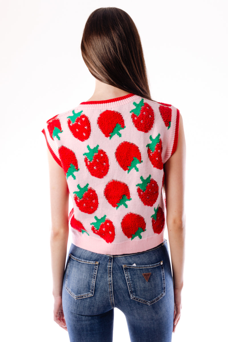 Strawberries Vest - PNK