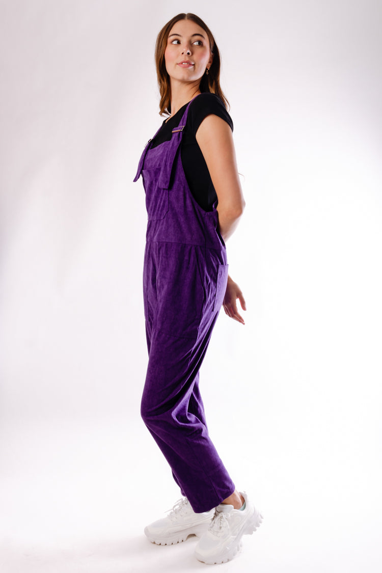 Stretch Cord Overalls - PUR