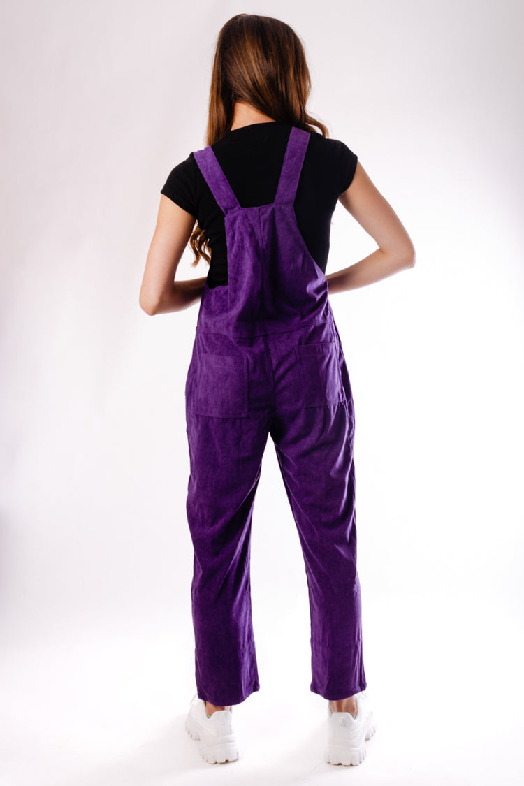 Stretch Cord Overalls - PUR