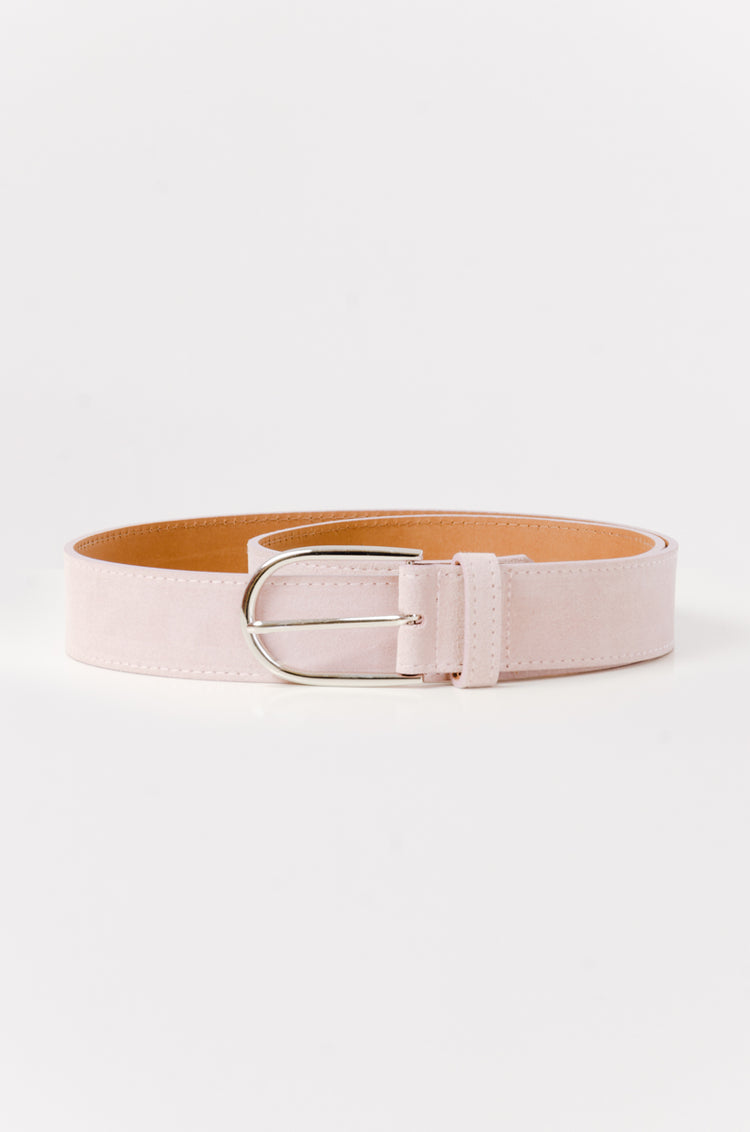 Suede Belt with Nickel Buckle - ROS