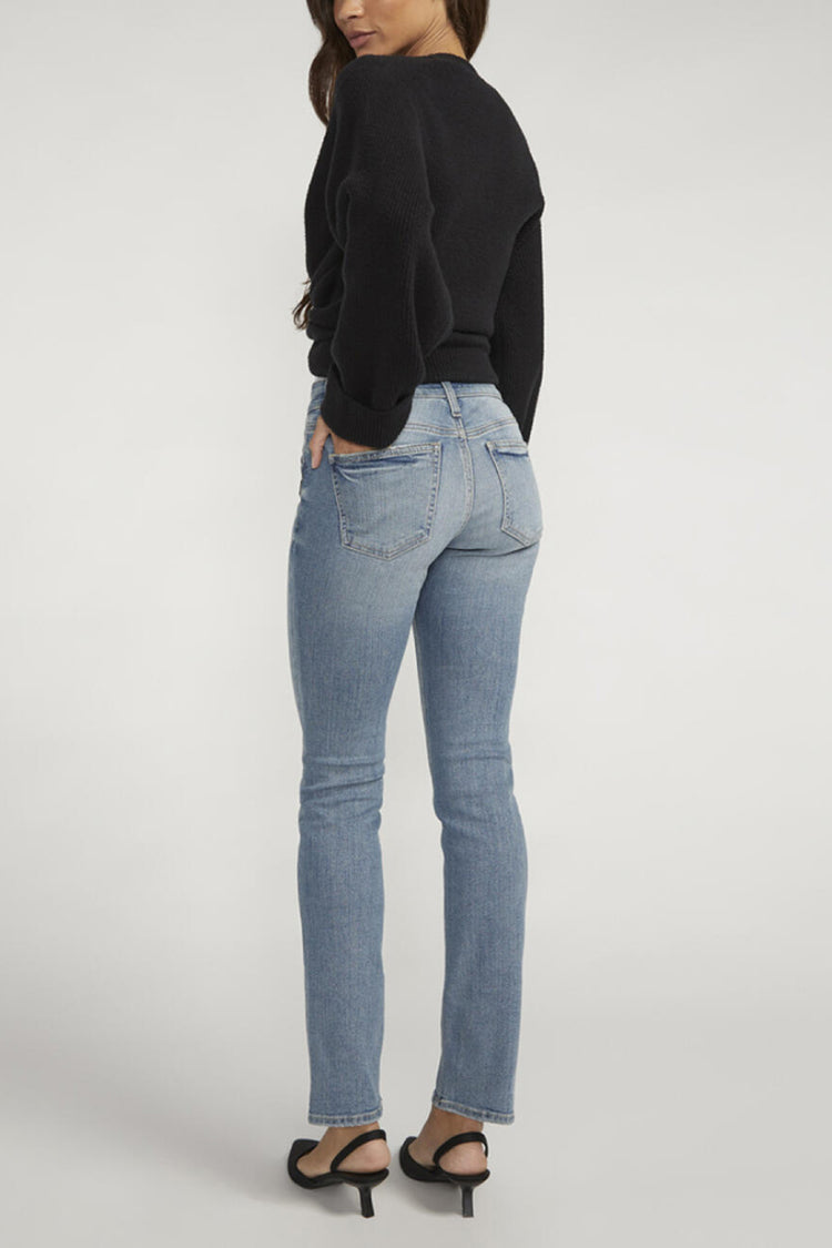 Suki Mid Rise Straight Leg Jeans - 31