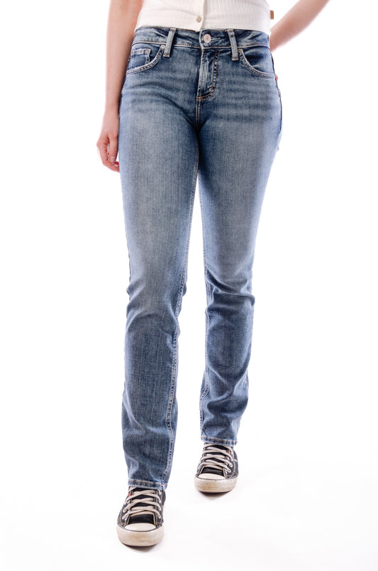 Suki Mid Rise Straight Leg Jeans