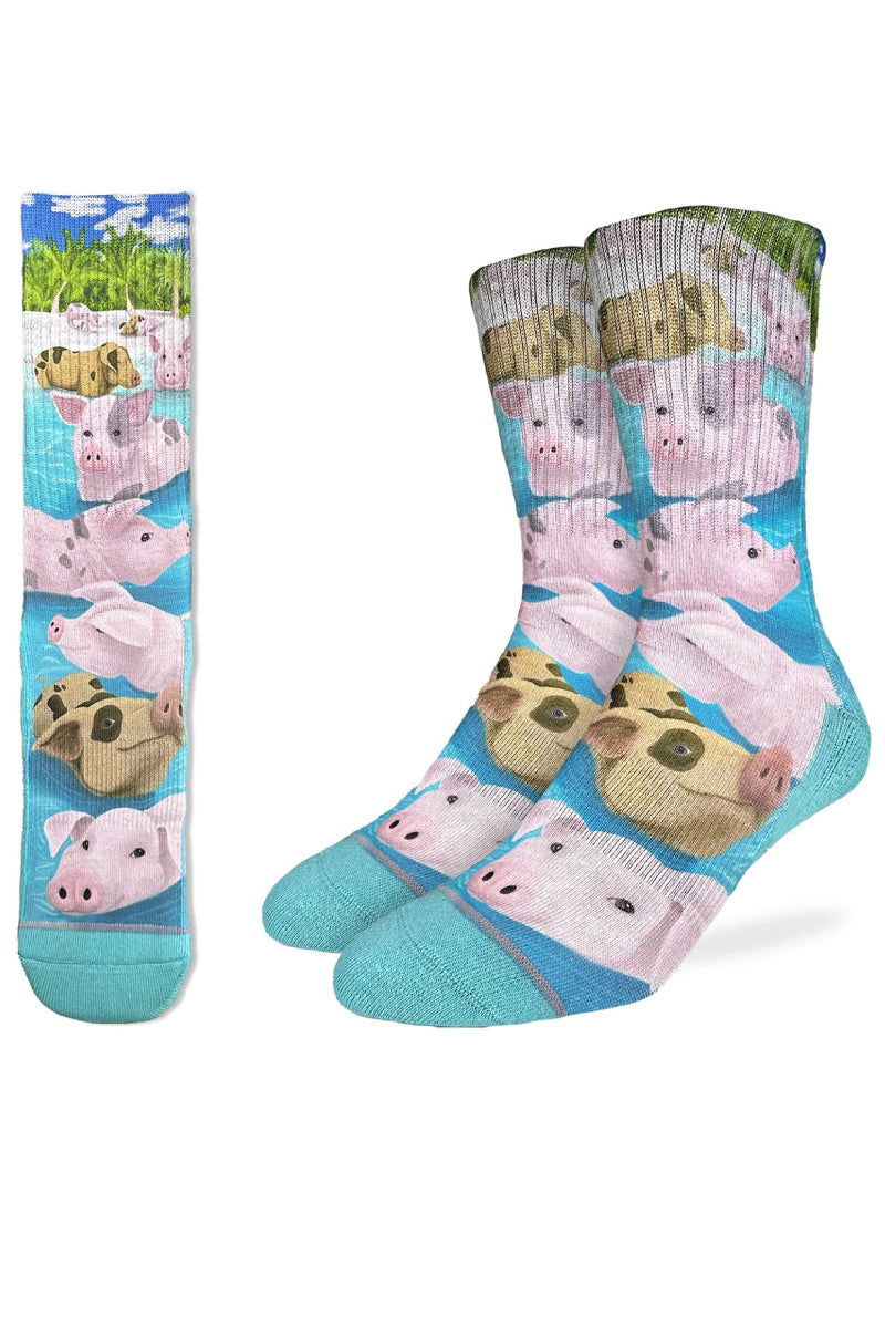 Swimming Pigs Sock - MUL