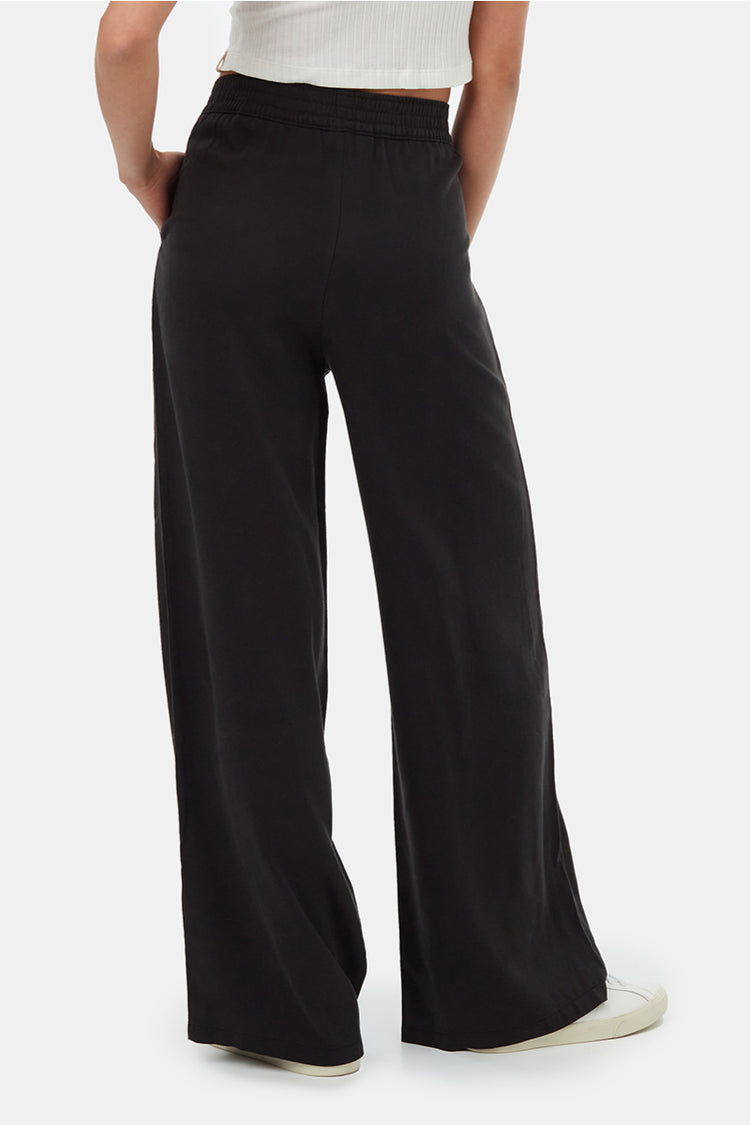 Tencel Wide Leg Pants - BLK