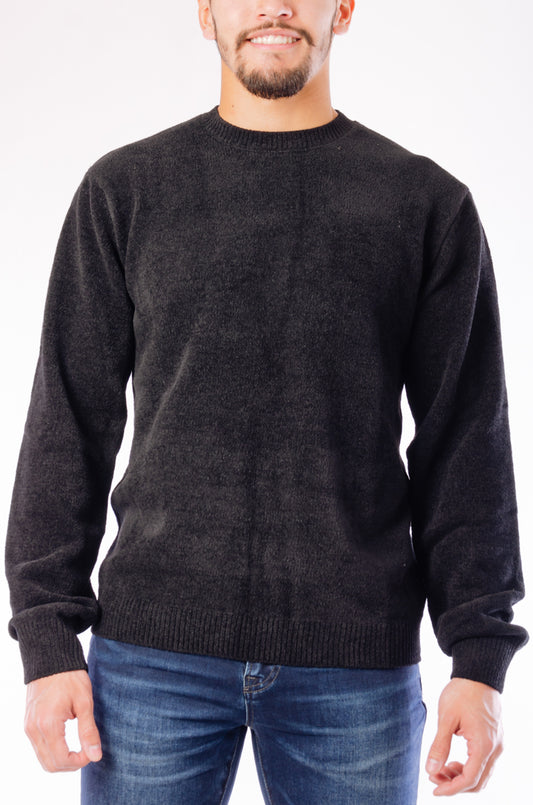 Textured Crew - BLK