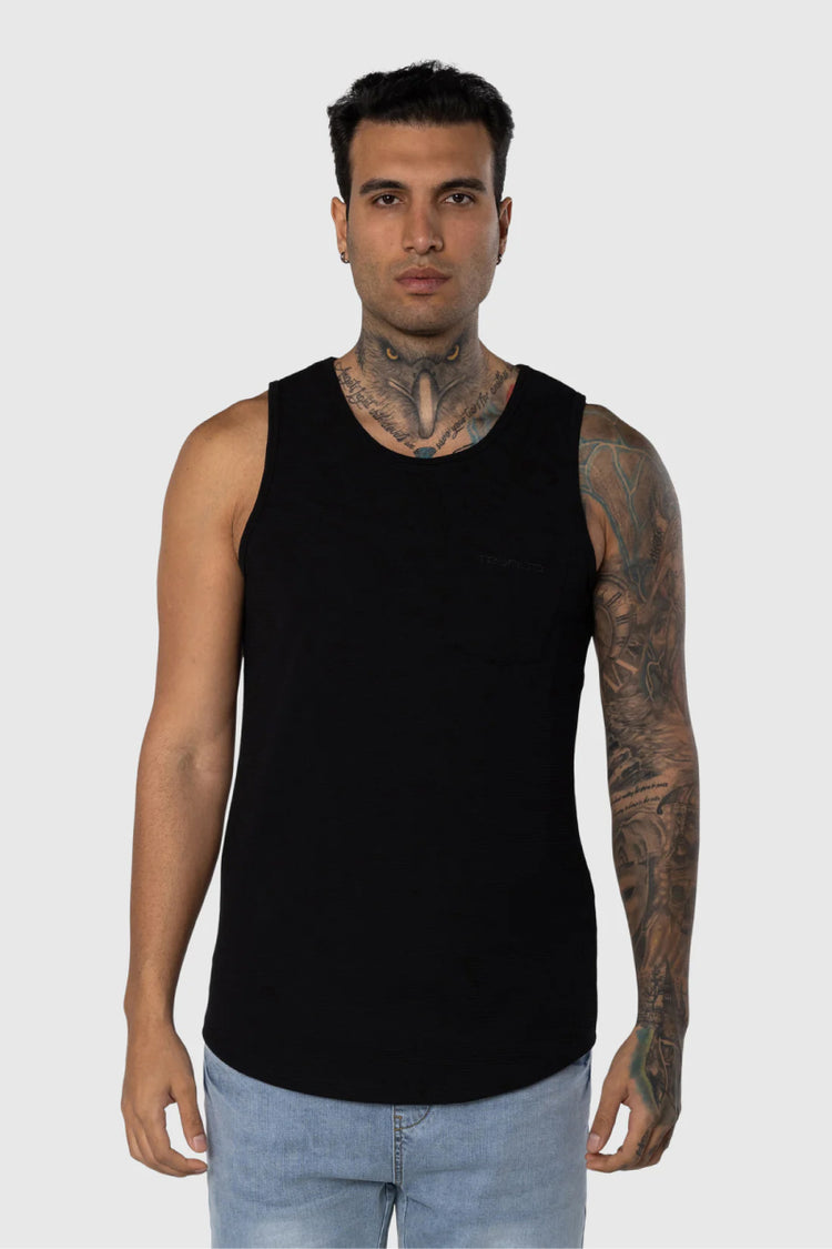 Textured Tank - BLK