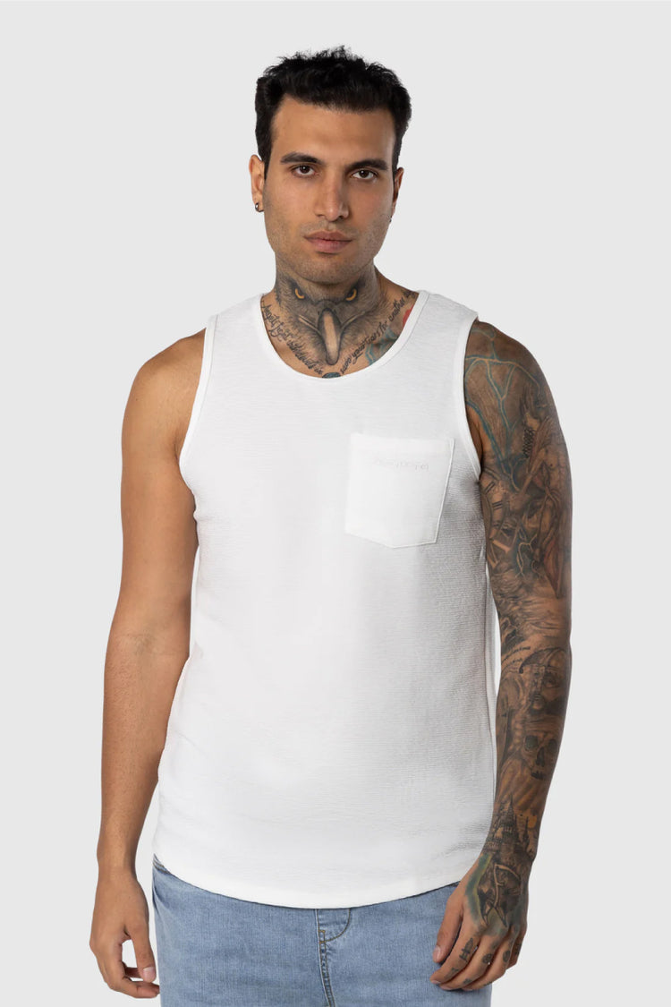 Textured Tank - WHT