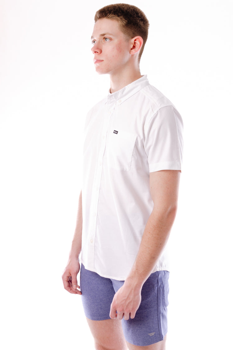 That'll Do Stretch Short Sleeve Shirt - WHT