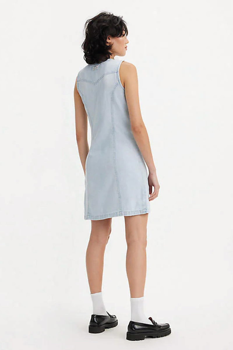 Thora Denim Mini Dress - NEV