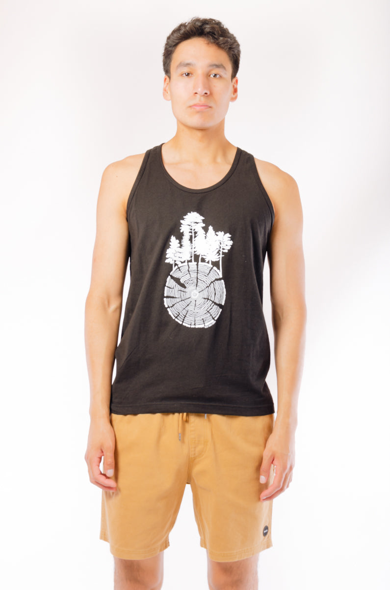 Tree Round Tank - BLK