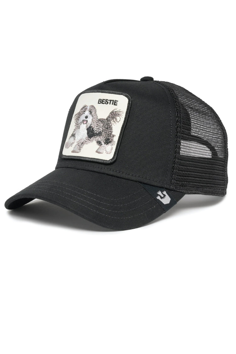 Unisex Bestie Dog Trucker Hat - BLK