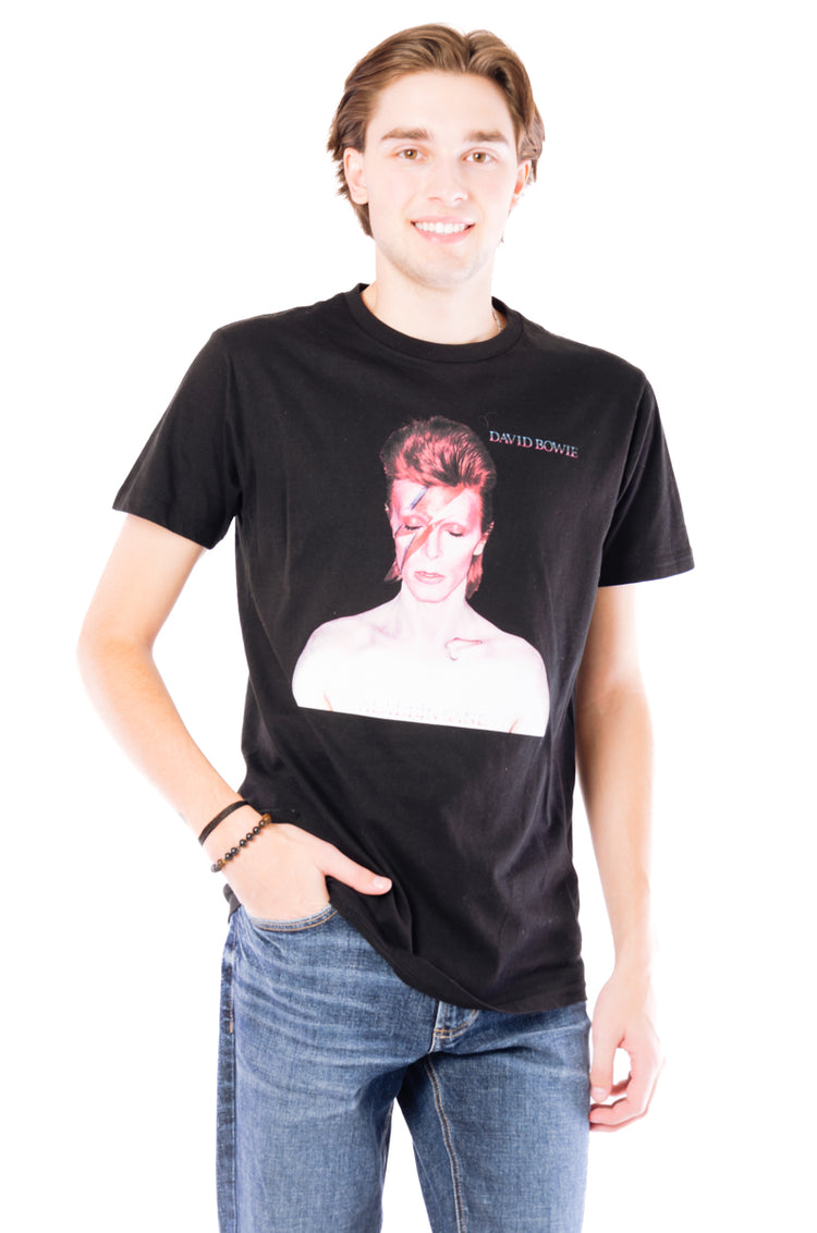 Unisex Bowie Lightning Bolt Tee - BLK