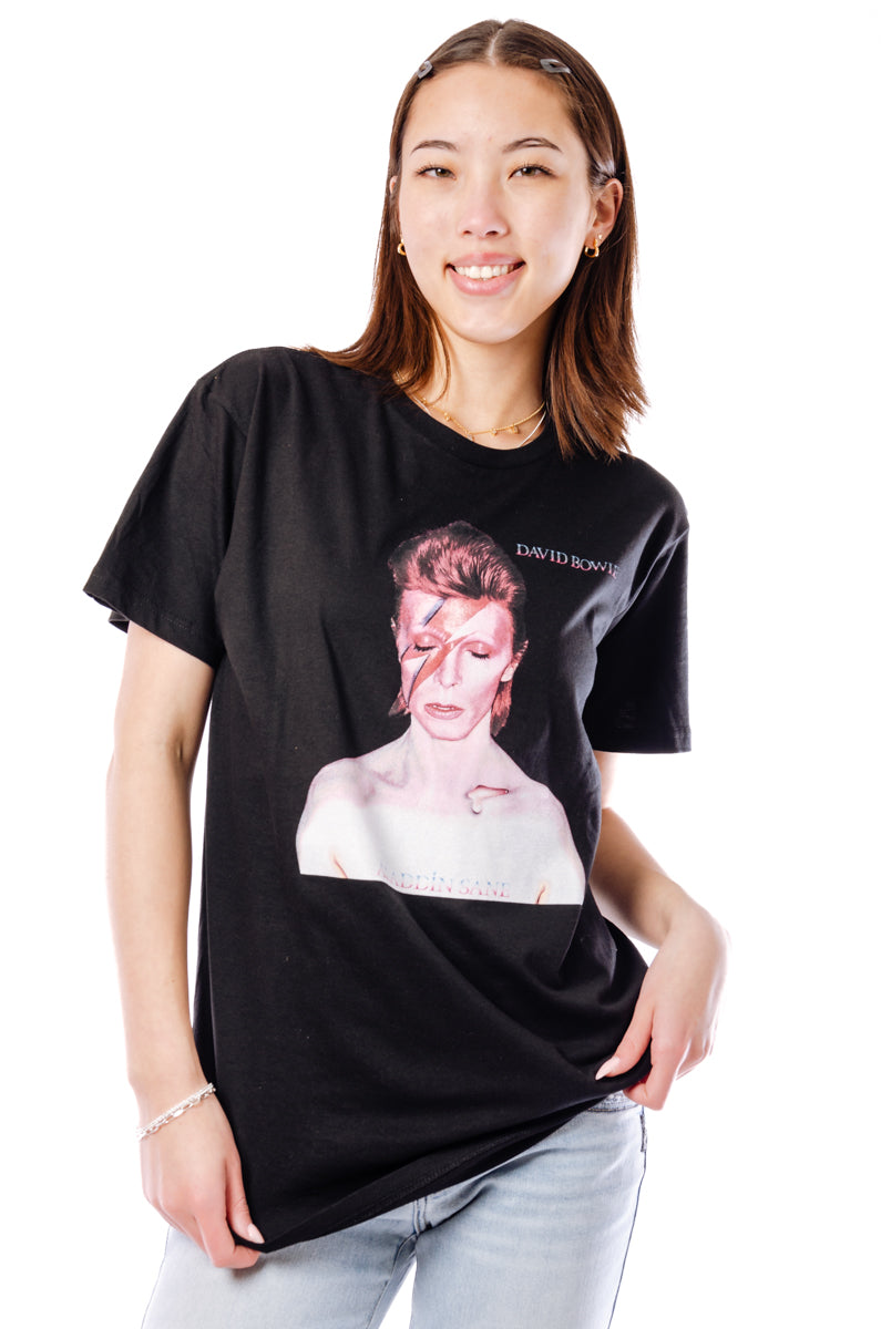 Unisex Bowie Lightning Bolt Tee - BLK