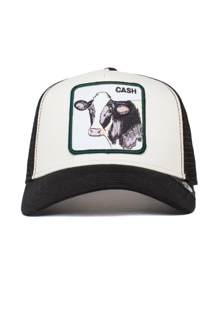 Unisex Cash Cow Trucker Hat - WHI